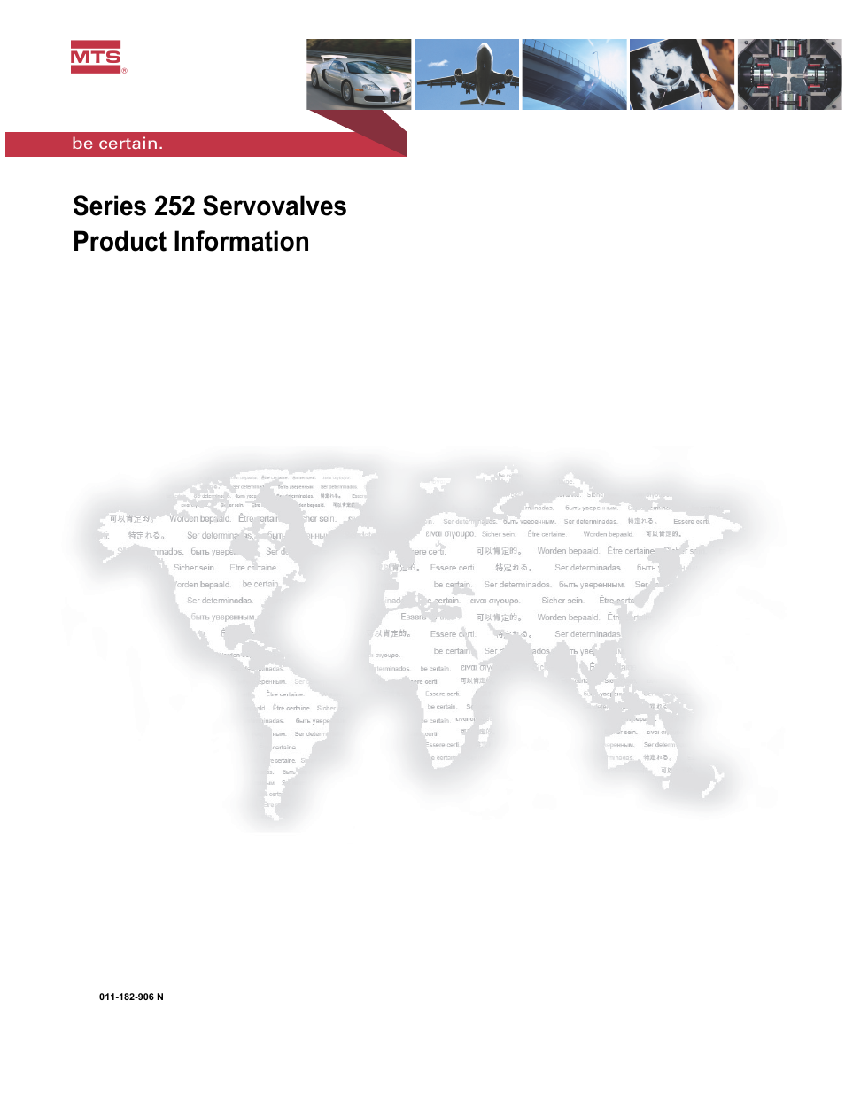 MTS Series 252 Servovalves User Manual | 42 pages