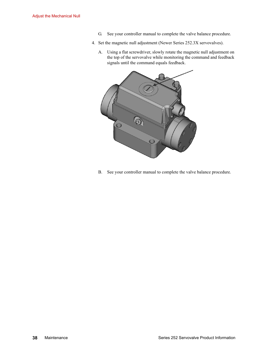 MTS Series 252 Servovalves User Manual | Page 38 / 42