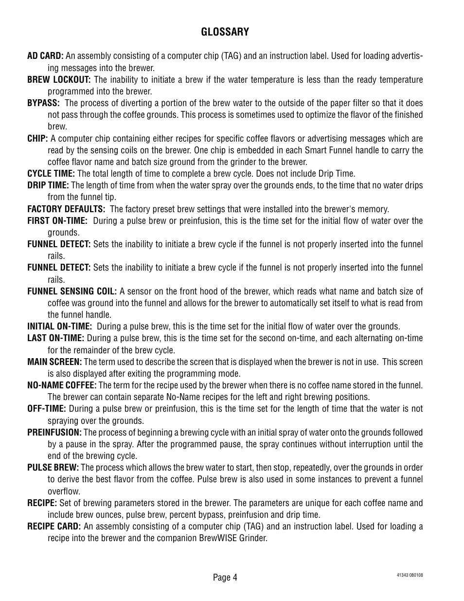 Bunn DUAL GPR-DBC WITH SMART FUNNEL 41343 User Manual | Page 4 / 38