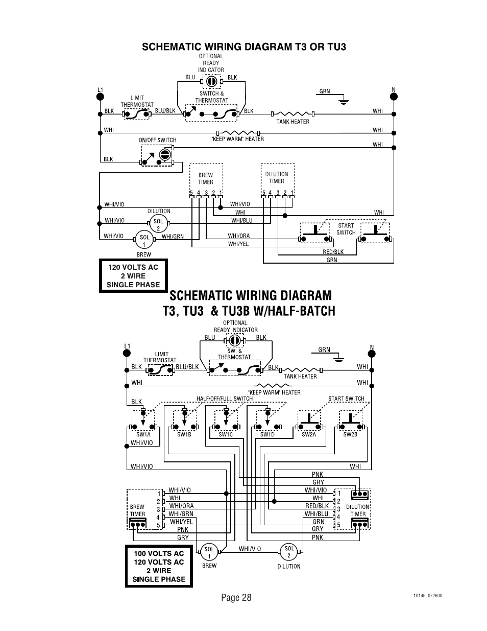 Page 28 | Bunn T6A User Manual | Page 28 / 30