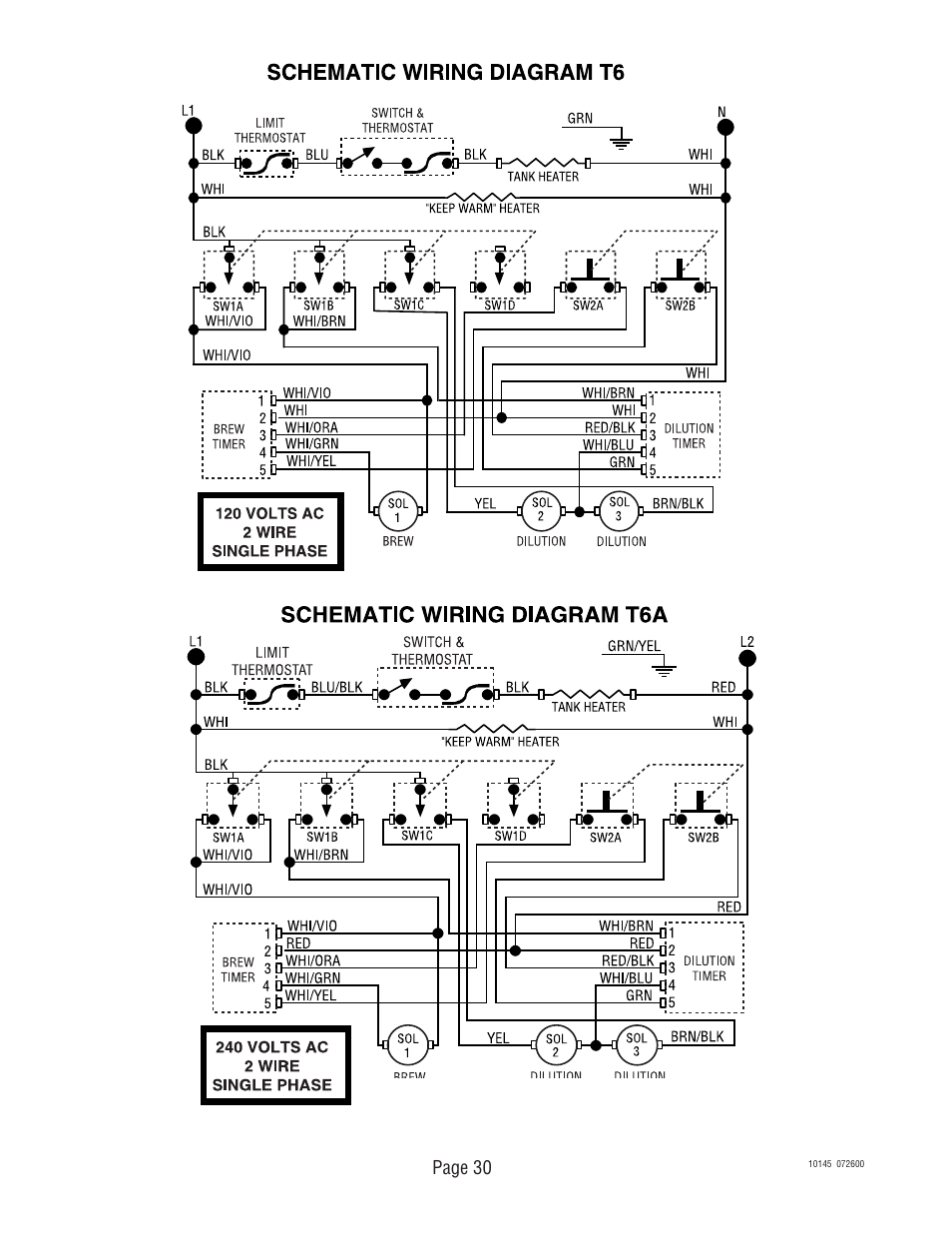 Page 30 | Bunn T6A User Manual | Page 30 / 30