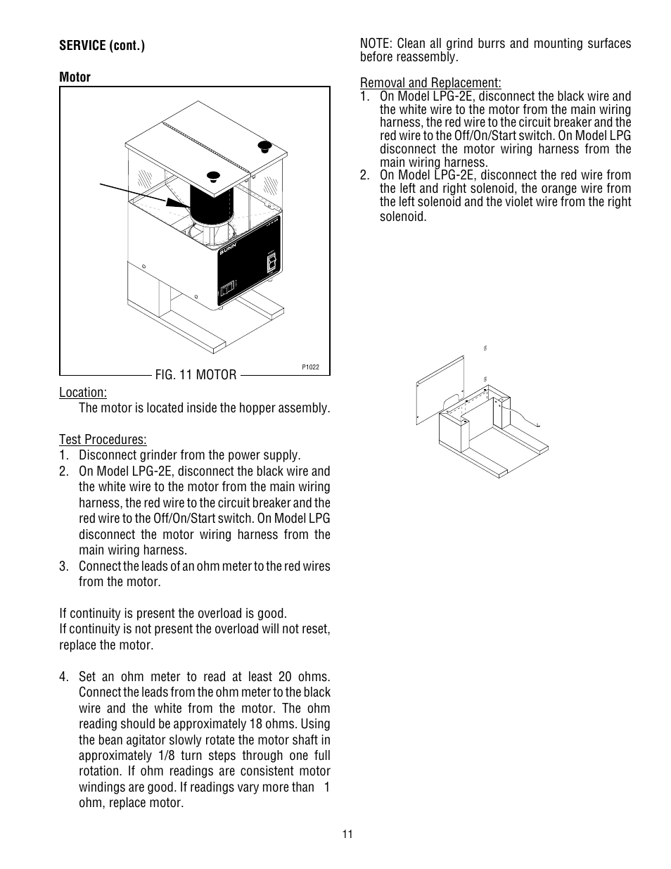 Bunn LPG-2E User Manual | Page 11 / 22