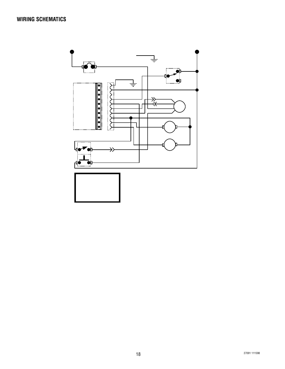 Schematic wiring diagram lpg2e, Wiring schematics | Bunn LPG-2E User Manual | Page 18 / 22