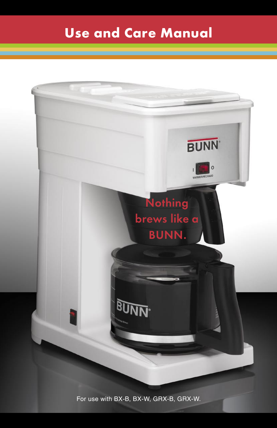 Bunn GRX-W  EN User Manual | 15 pages