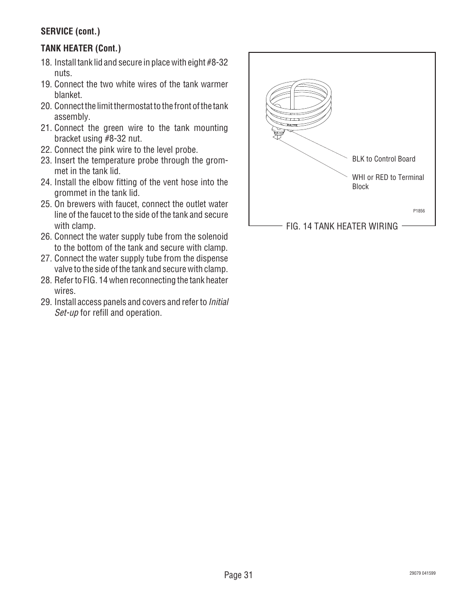 Bunn CDBCF CDBCP User Manual | Page 31 / 36