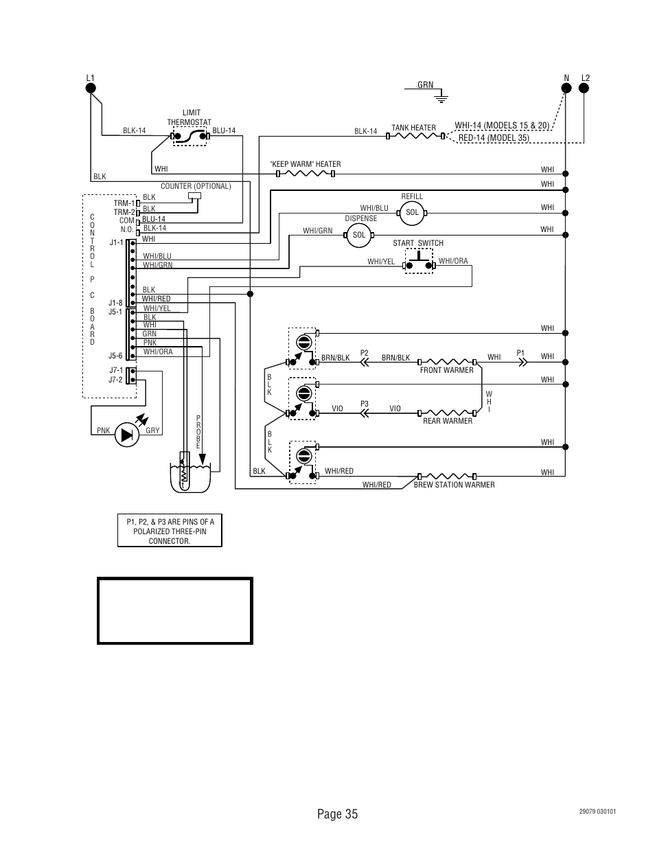 Schematic wiring diagram cez, Page 35 | Bunn CDBCF CDBCP User Manual | Page 35 / 36