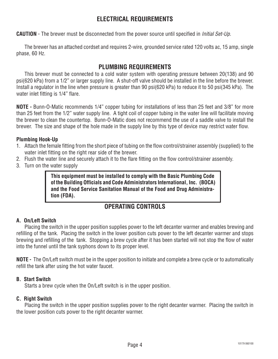 Bunn VLPF User Manual | Page 4 / 28