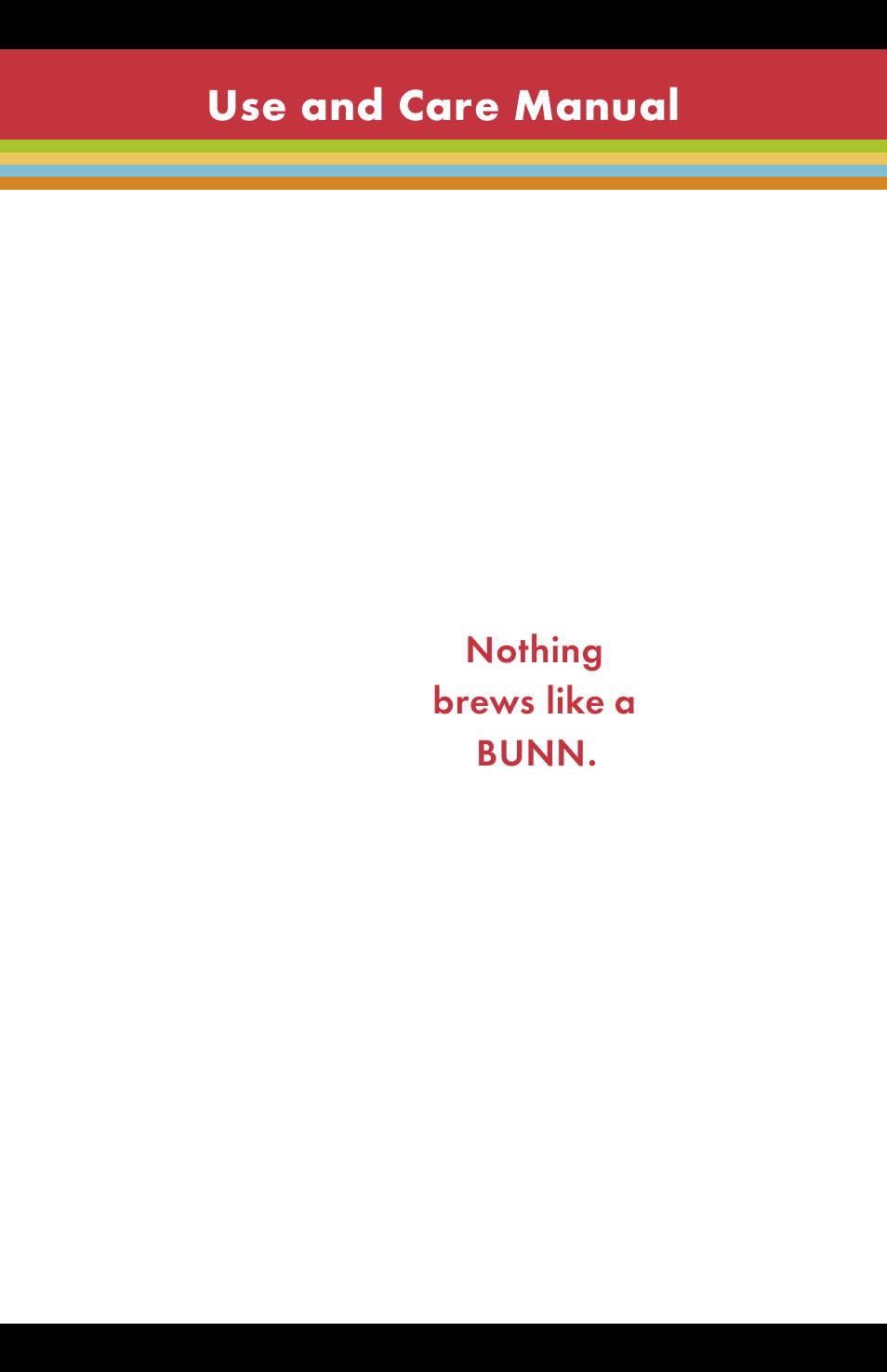Bunn BX-B User Manual | 16 pages