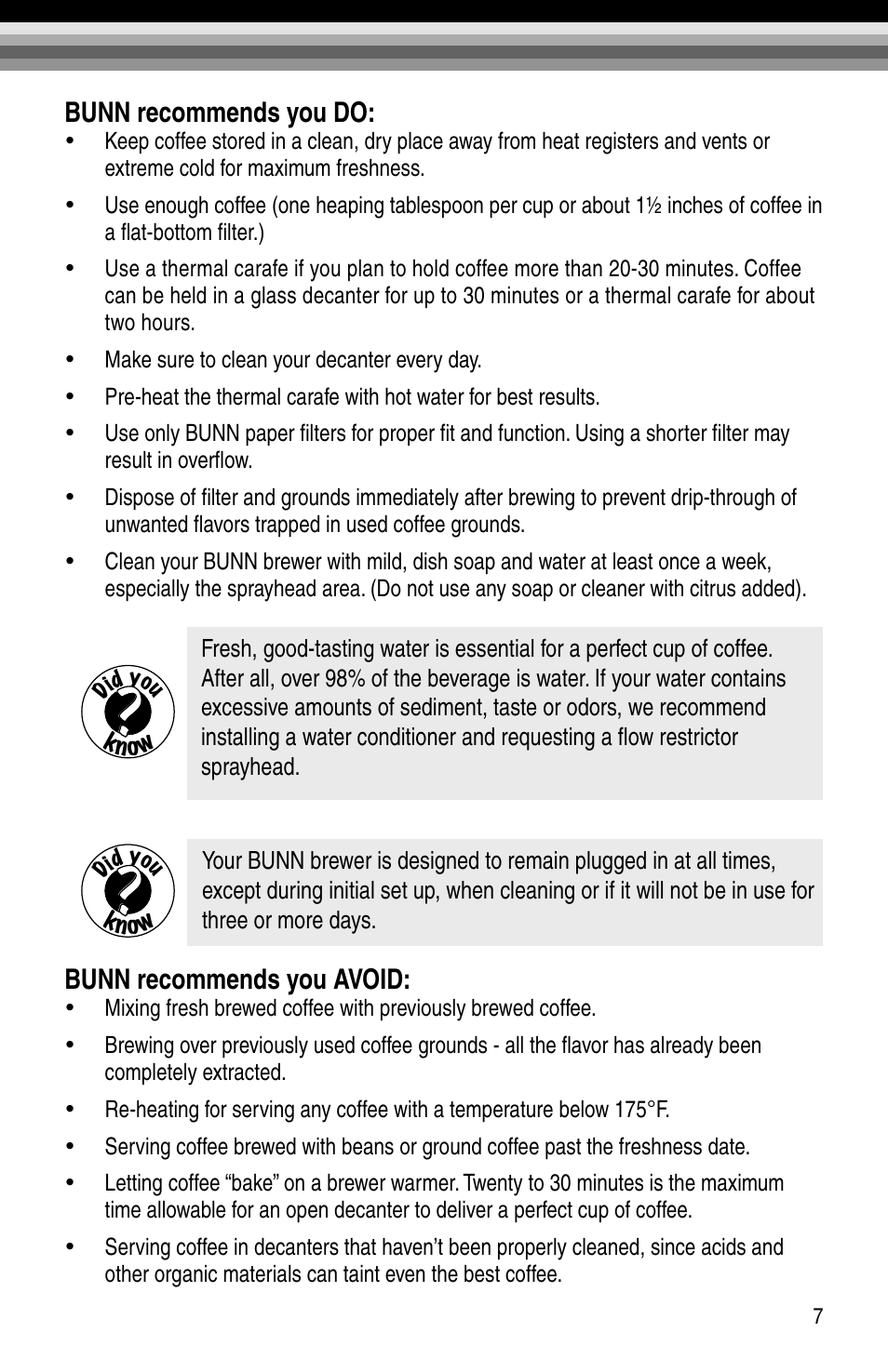 Bunn BX-B User Manual | Page 9 / 16