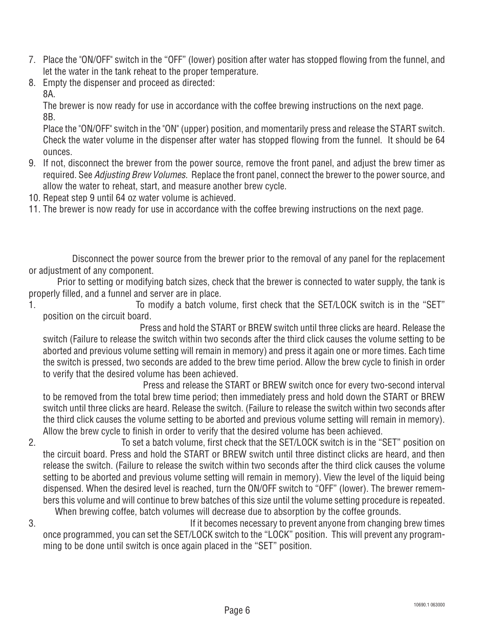 Bunn CWA-APS User Manual | Page 6 / 25