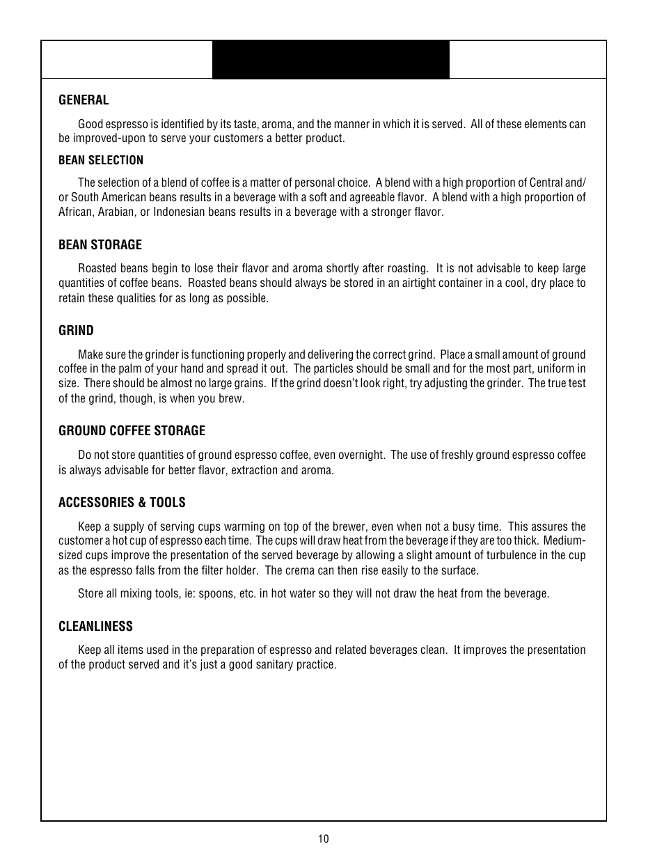 Bunn espress® model es•1af, Brewing tips | Bunn ESPRESS ES.1AF User Manual | Page 10 / 12