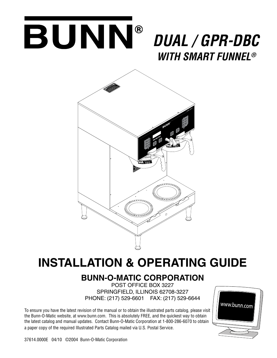 Bunn 37614 041410 User Manual | 7 pages