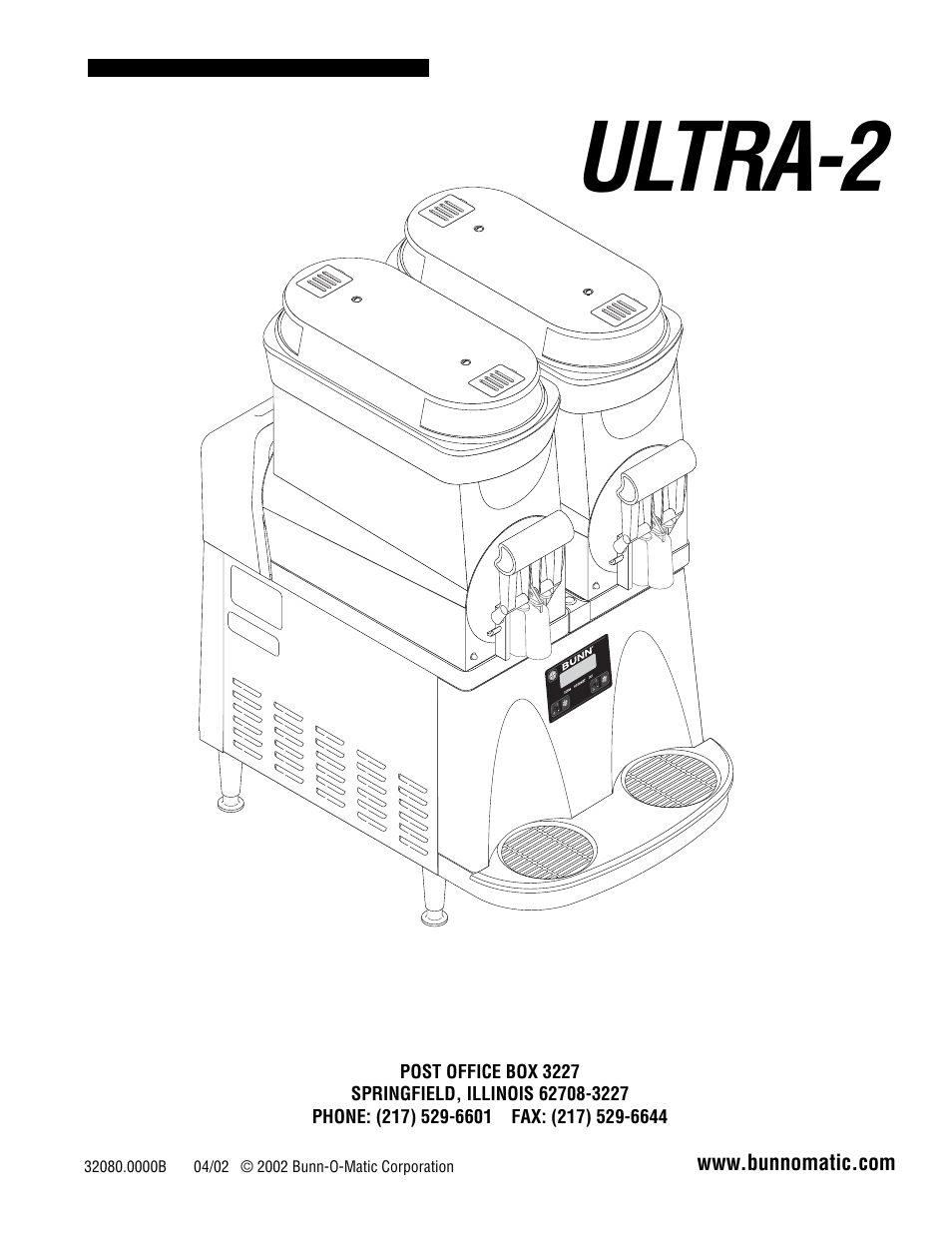 Bunn ULTRA-2 User Manual | 23 pages