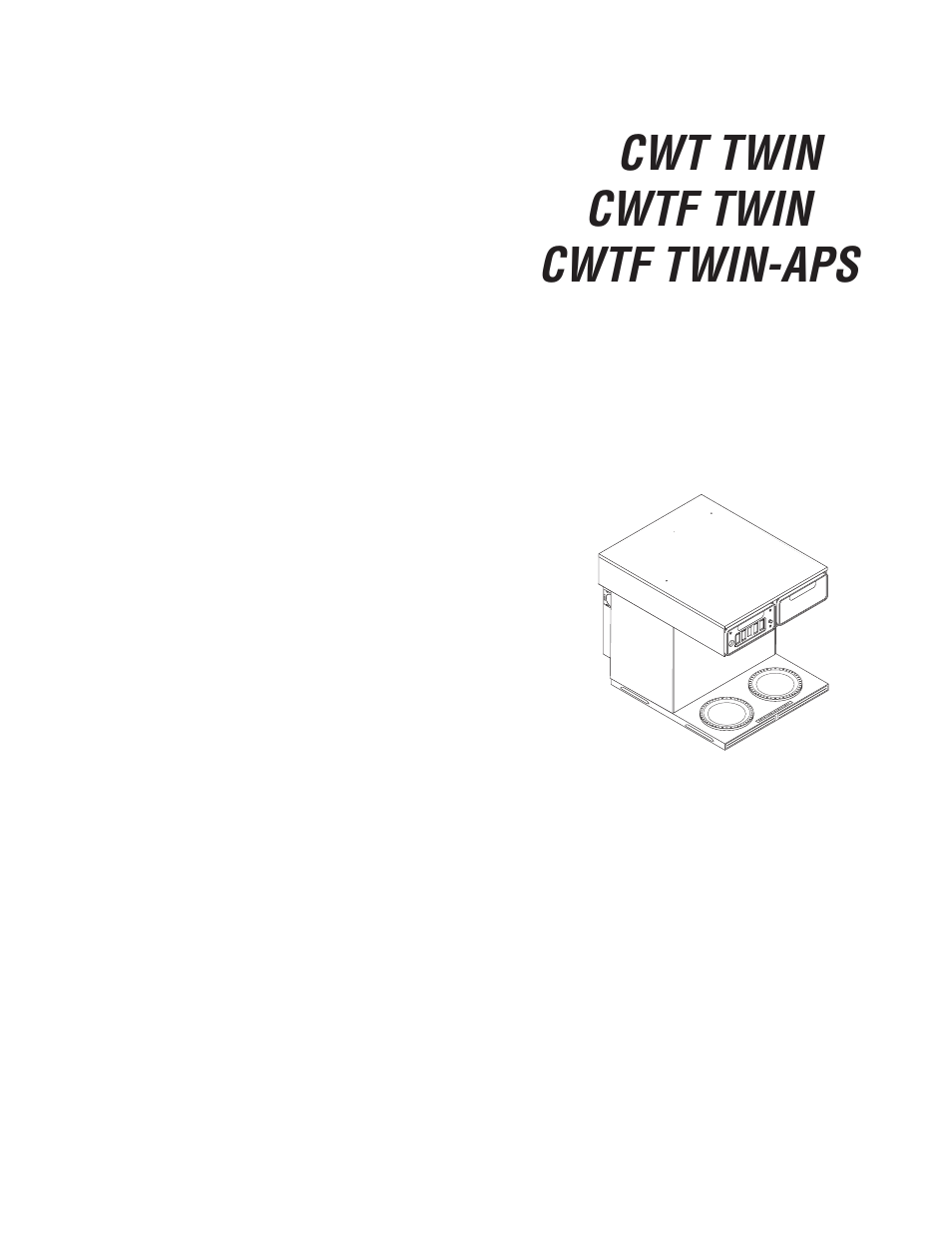 Bunn CWT TWIN User Manual | 35 pages