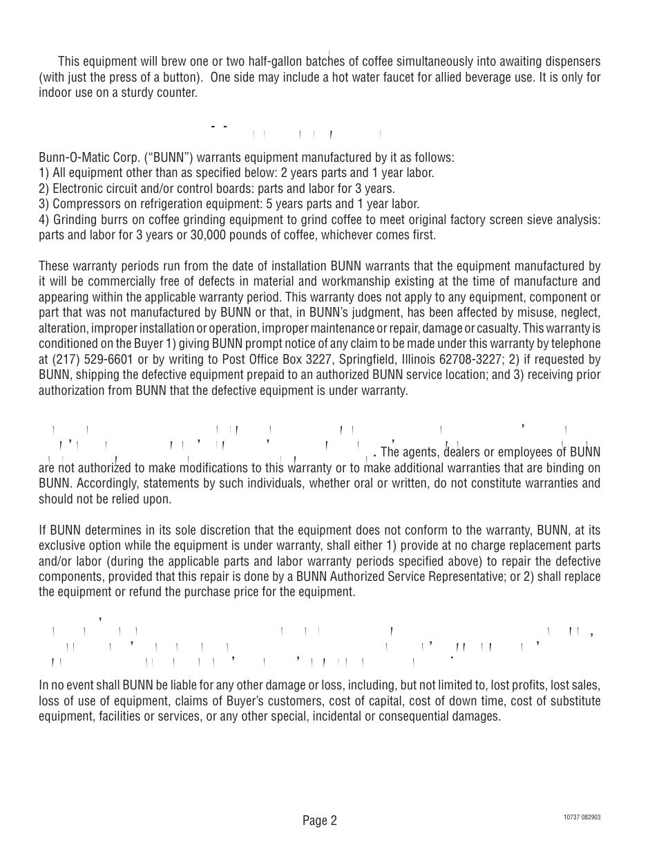 Introduction | Bunn CWT TWIN User Manual | Page 2 / 35