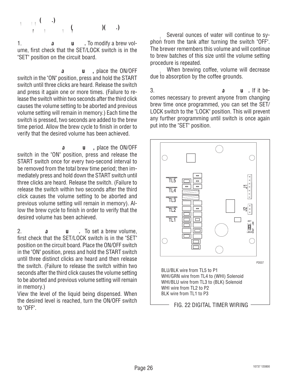 Bunn CWT TWIN User Manual | Page 26 / 35