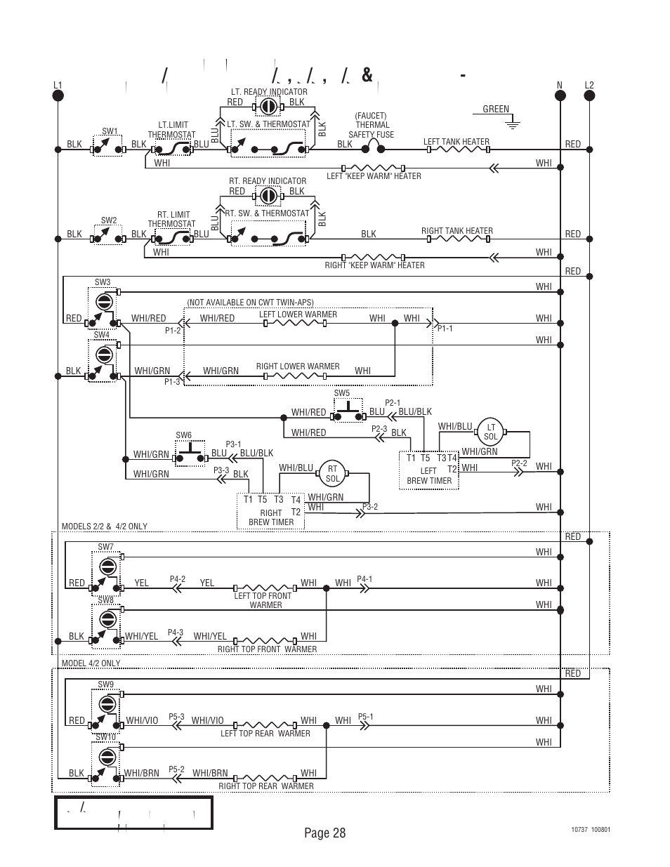 Page 28 | Bunn CWT TWIN User Manual | Page 28 / 35
