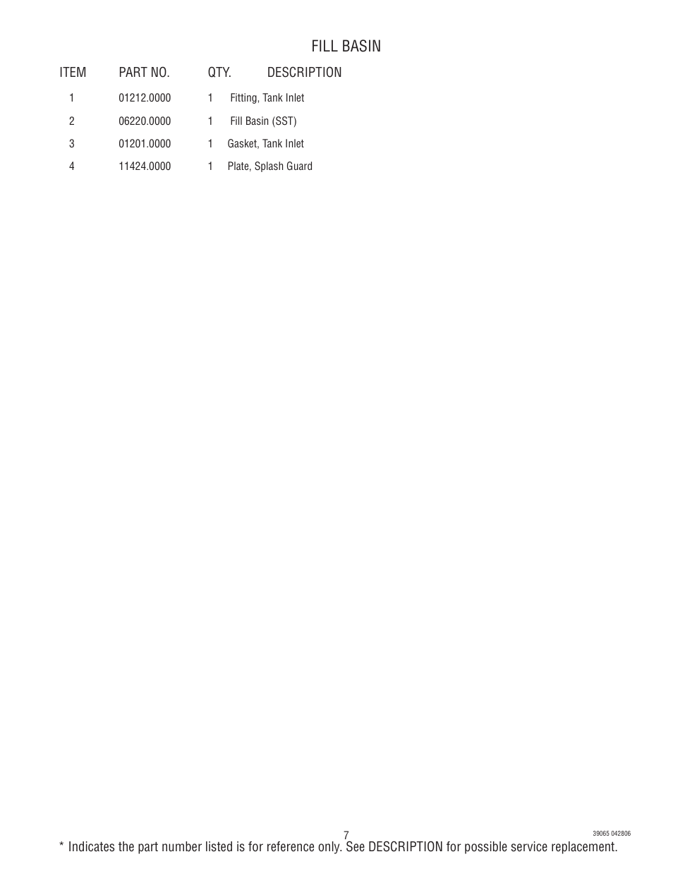 Fill basin | Bunn VPR TC User Manual | Page 7 / 12