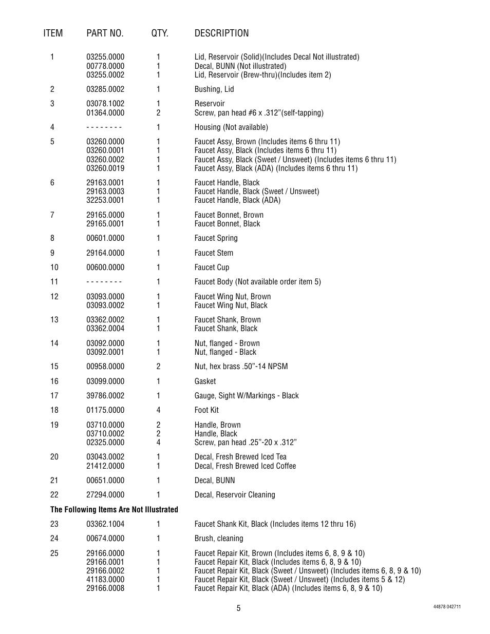 Bunn TD4T User Manual | Page 5 / 7