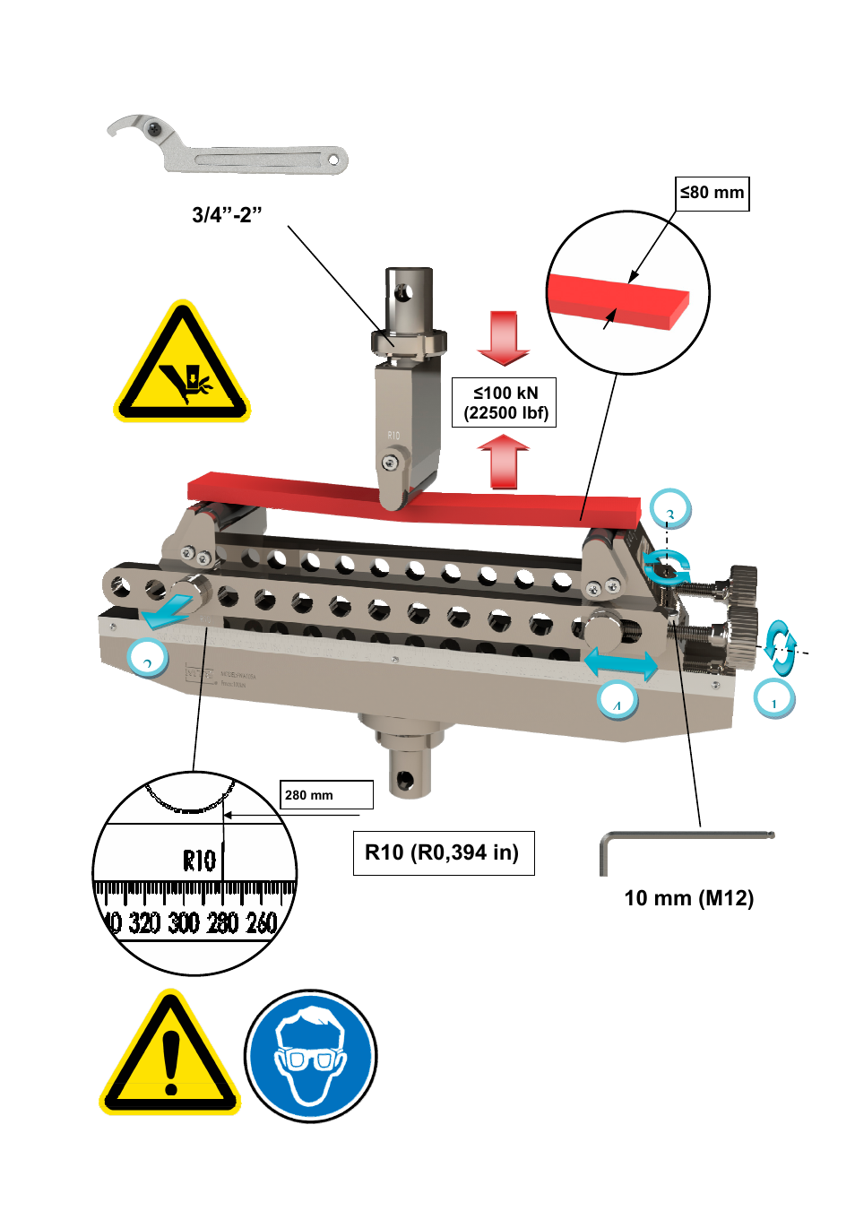 MTS Útil de flexión 100 kN User Manual | Page 2 / 2