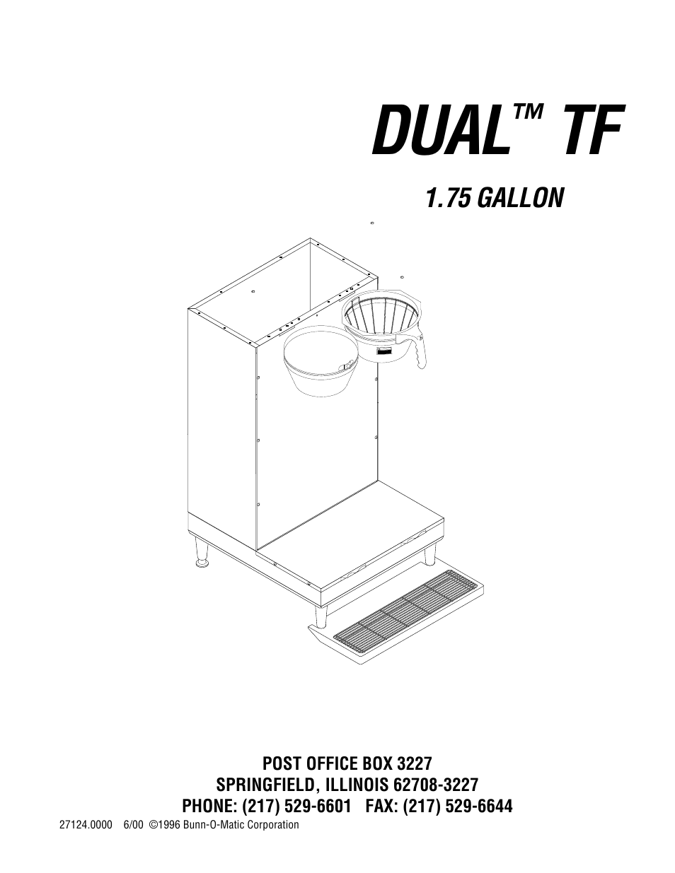 Bunn Dual TF User Manual | 47 pages