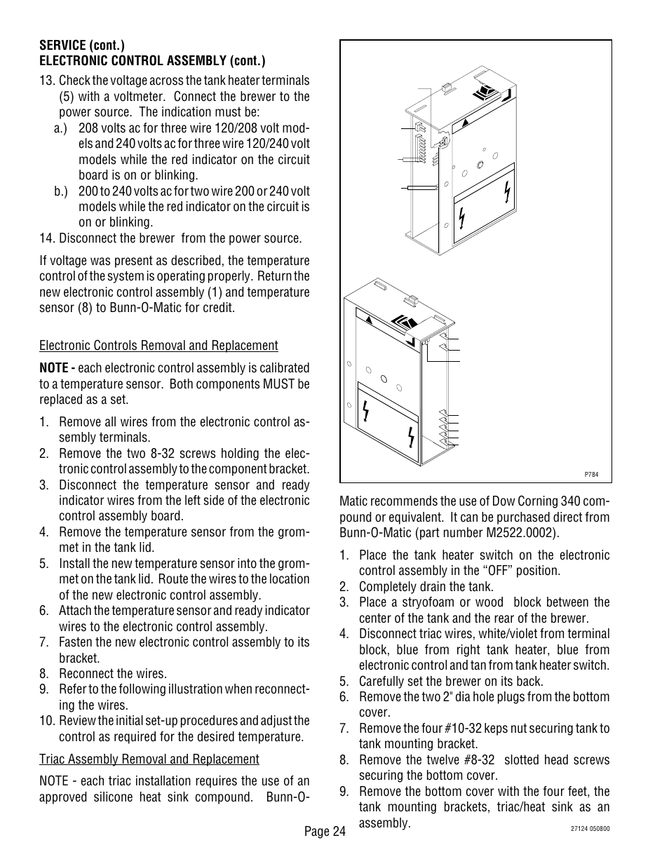 Bunn Dual TF User Manual | Page 24 / 47