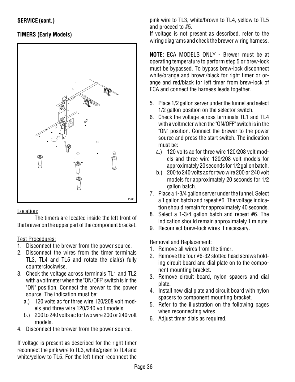 Bunn Dual TF User Manual | Page 36 / 47