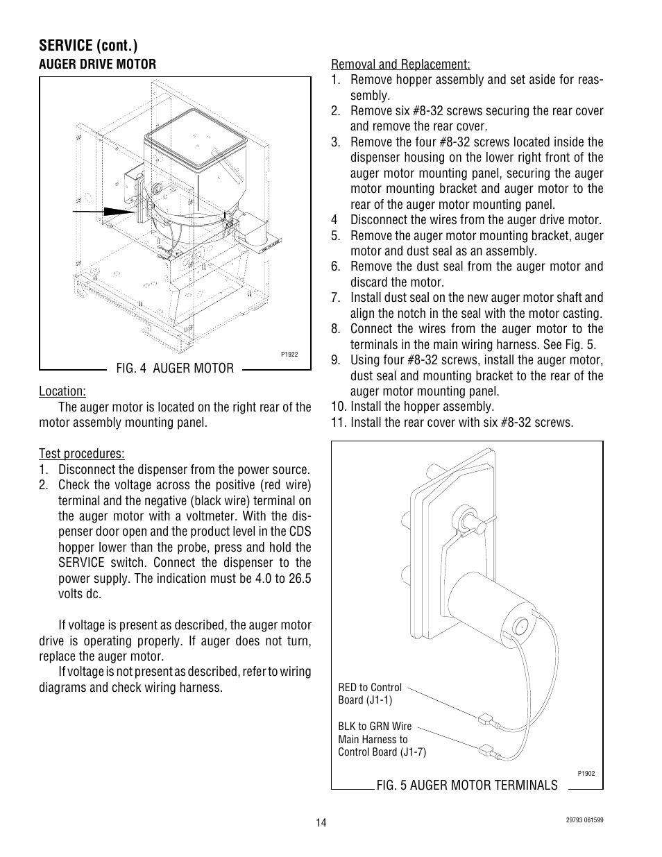 Service (cont.) | Bunn POWDER AUTO FILL User Manual | Page 14 / 34