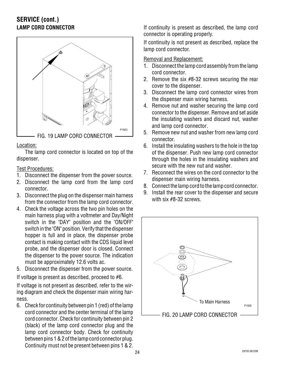 Service (cont.) | Bunn POWDER AUTO FILL User Manual | Page 24 / 34