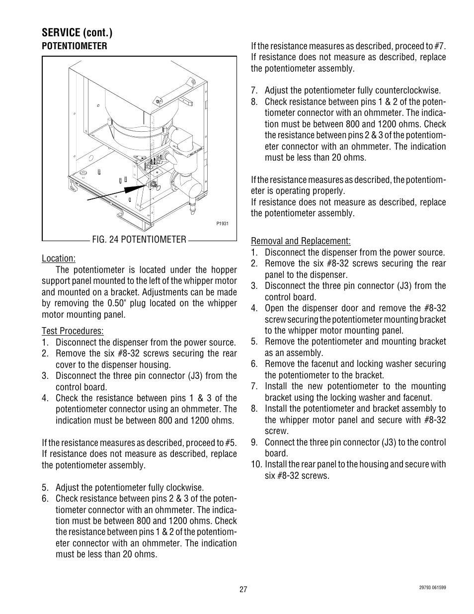 Bunn POWDER AUTO FILL User Manual | Page 27 / 34