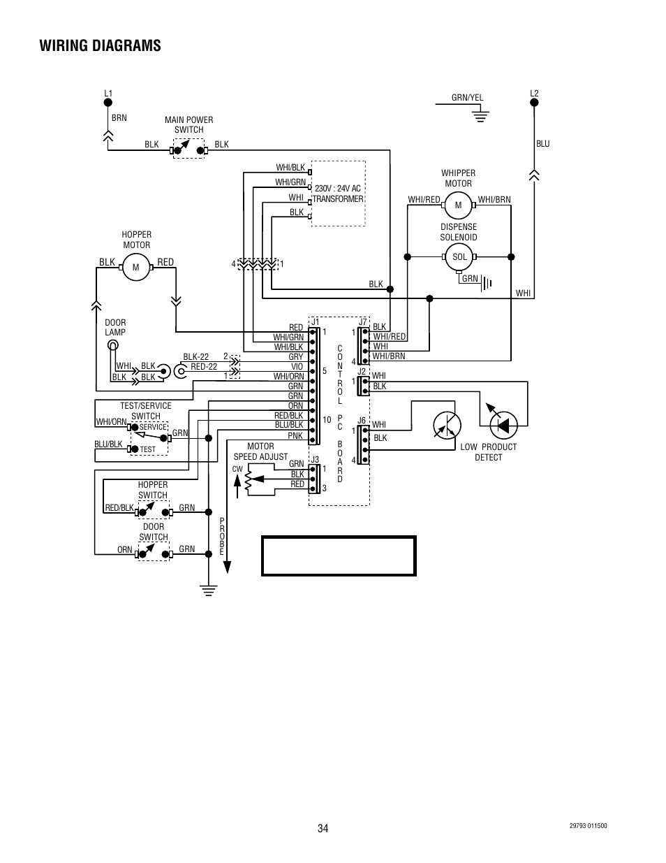 Wiring diagrams, Schematic wiring diagram pafa | Bunn POWDER AUTO FILL User Manual | Page 34 / 34