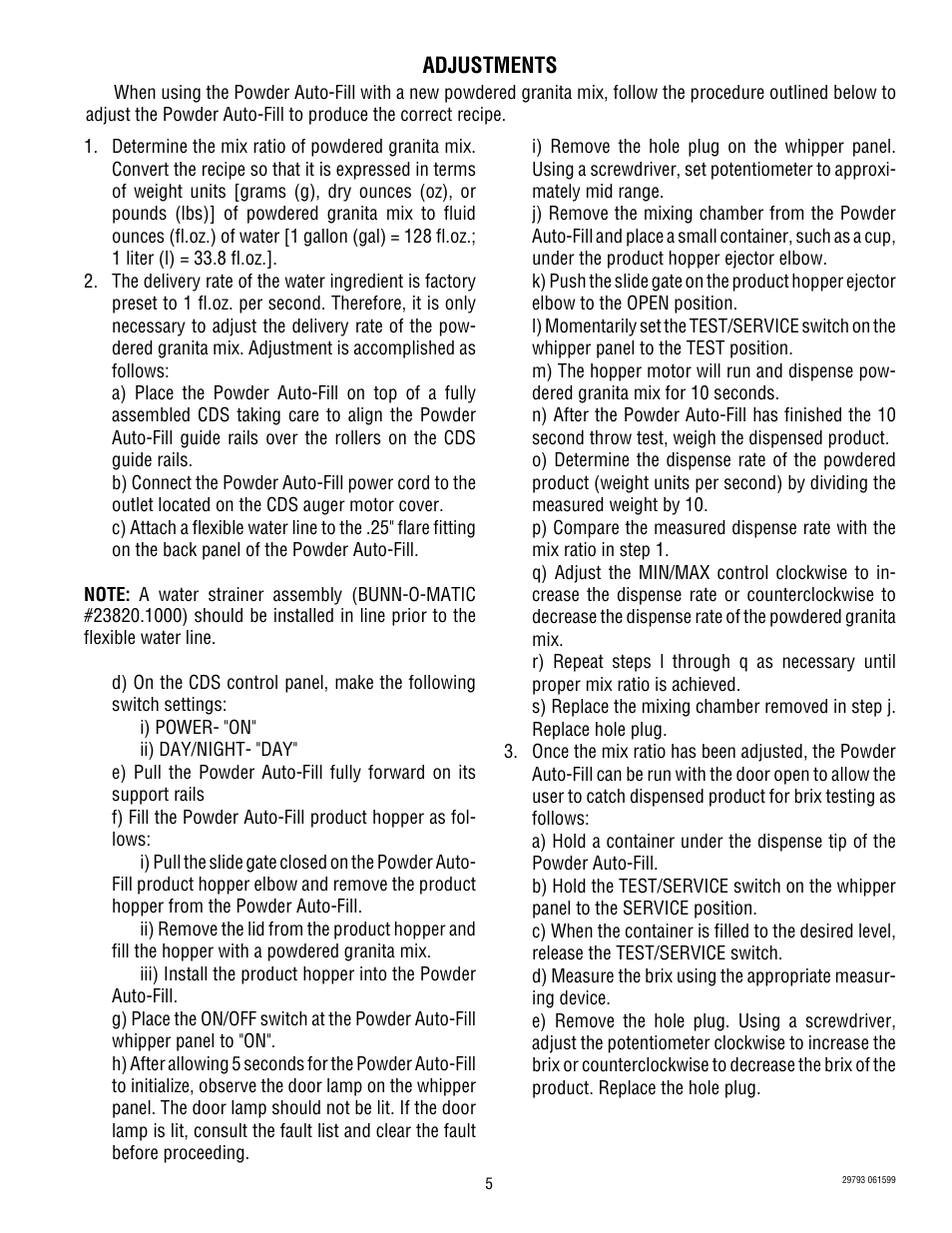 Bunn POWDER AUTO FILL User Manual | Page 5 / 34