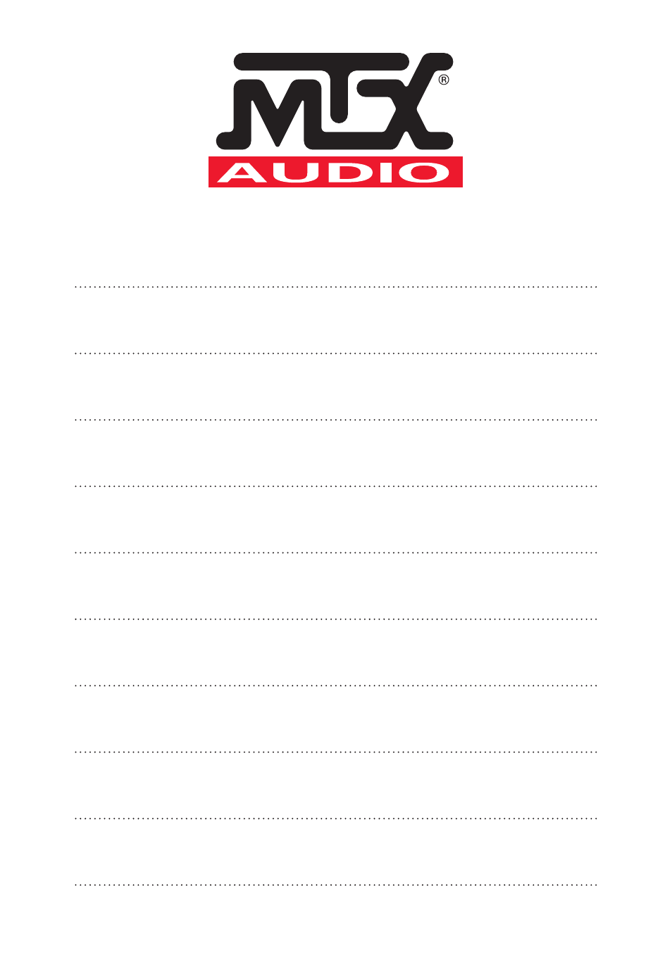 MTX Audio TH Series TH1200-1D 1200W RMS Mono Block Class D Amplifier User Manual | Page 18 / 20