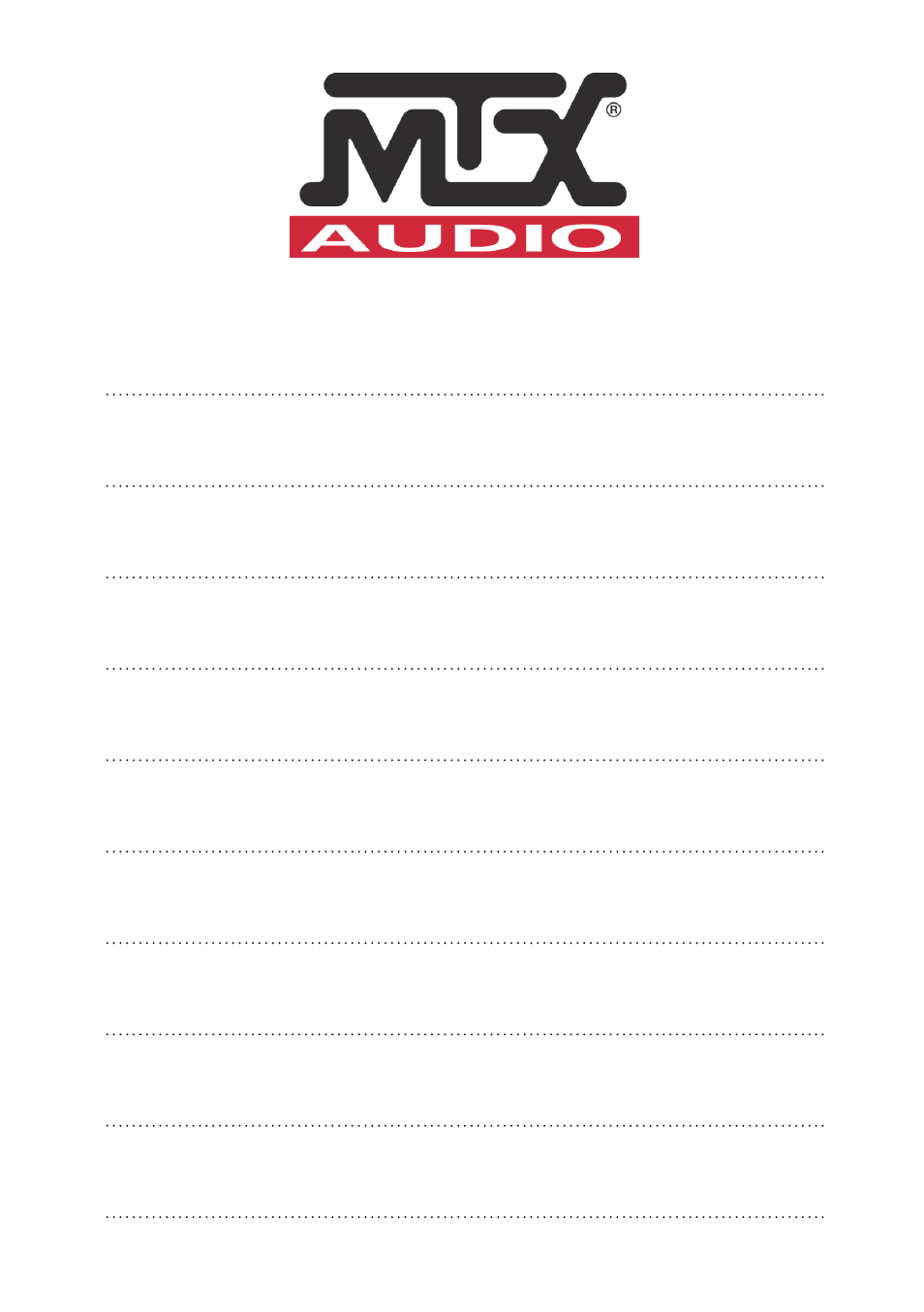 MTX Audio TH Series TH1200-1D 1200W RMS Mono Block Class D Amplifier User Manual | Page 19 / 20