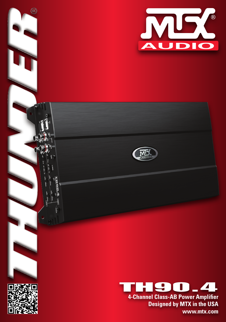 MTX Audio TH Series TH90-4 360W RMS 4-Channel Class A-B Amplifier User Manual | 20 pages