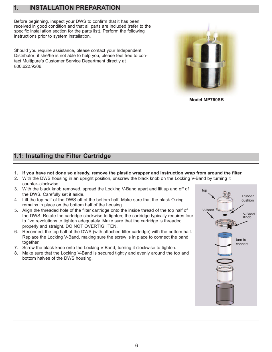 Purenex Multipure Aquaversa User Manual | Page 6 / 28