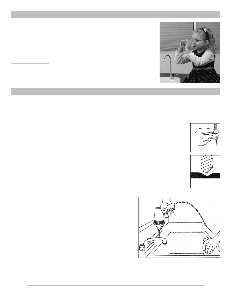 Ii. installing the faucet ii.a. drilling the hole | Purenex Multipure Aquaversa for model MP750SB User Manual | Page 6 / 26
