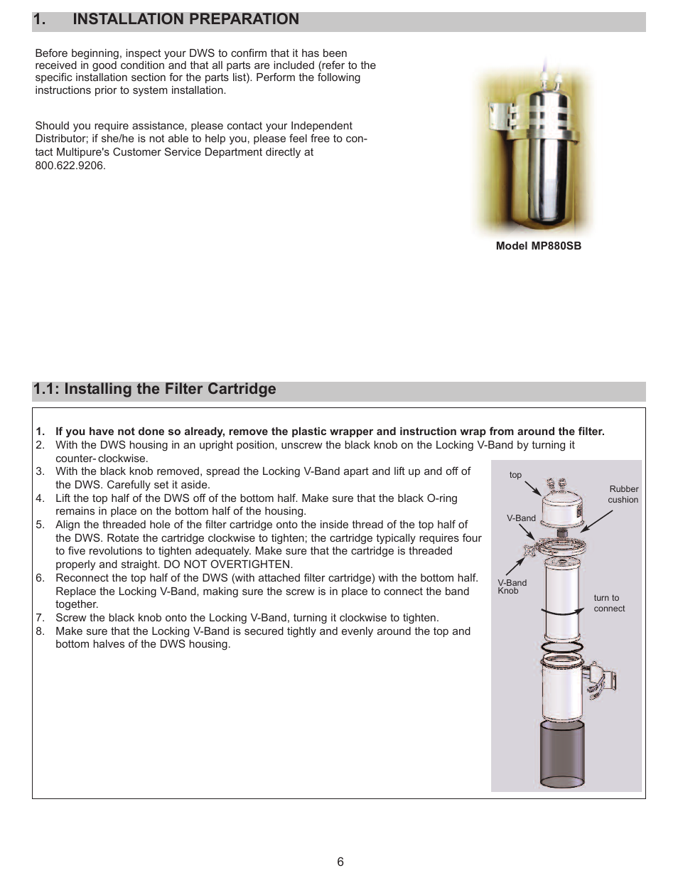 Purenex Multipure Aquaperform User Manual | Page 6 / 28