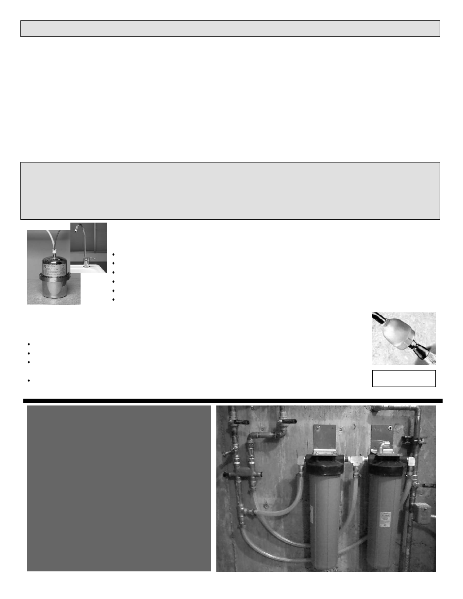 Photo of actual installation, Other multi-pure products, Filter maintenance | Purenex Multipure TO30000 User Manual | Page 7 / 7