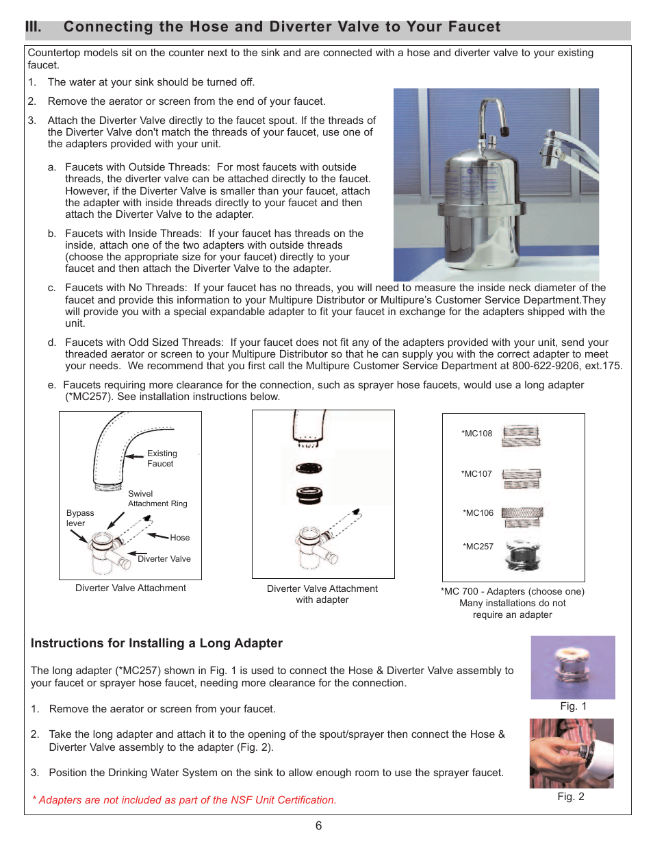 Purenex Multipure Aquaversa User Manual | Page 6 / 18