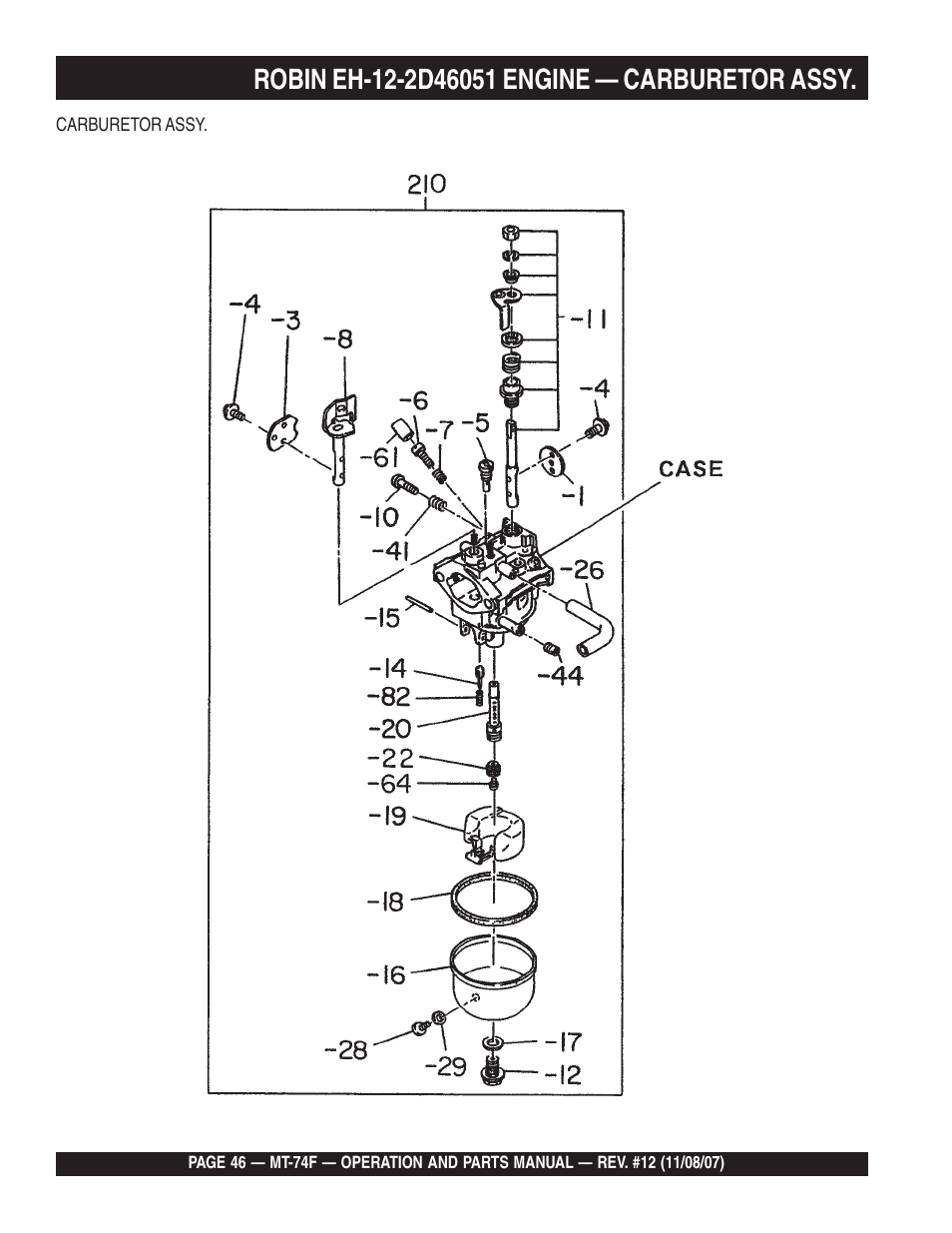 Multiquip MT74F User Manual | Page 46 / 50