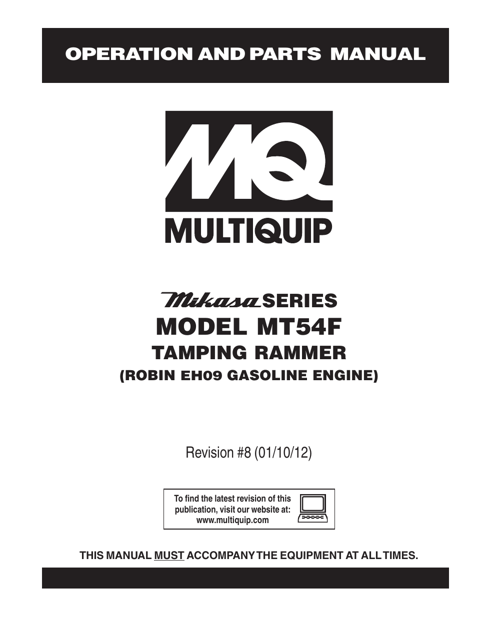 Multiquip MT54F User Manual | 48 pages