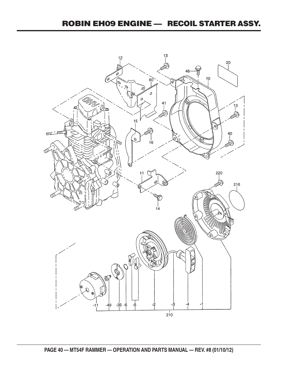 Multiquip MT54F User Manual | Page 40 / 48