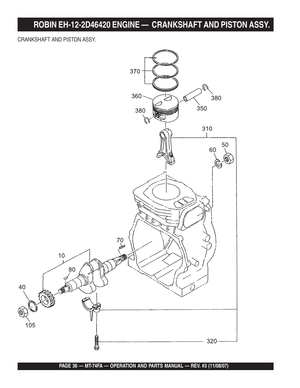 Multiquip MT74FA User Manual | Page 36 / 50