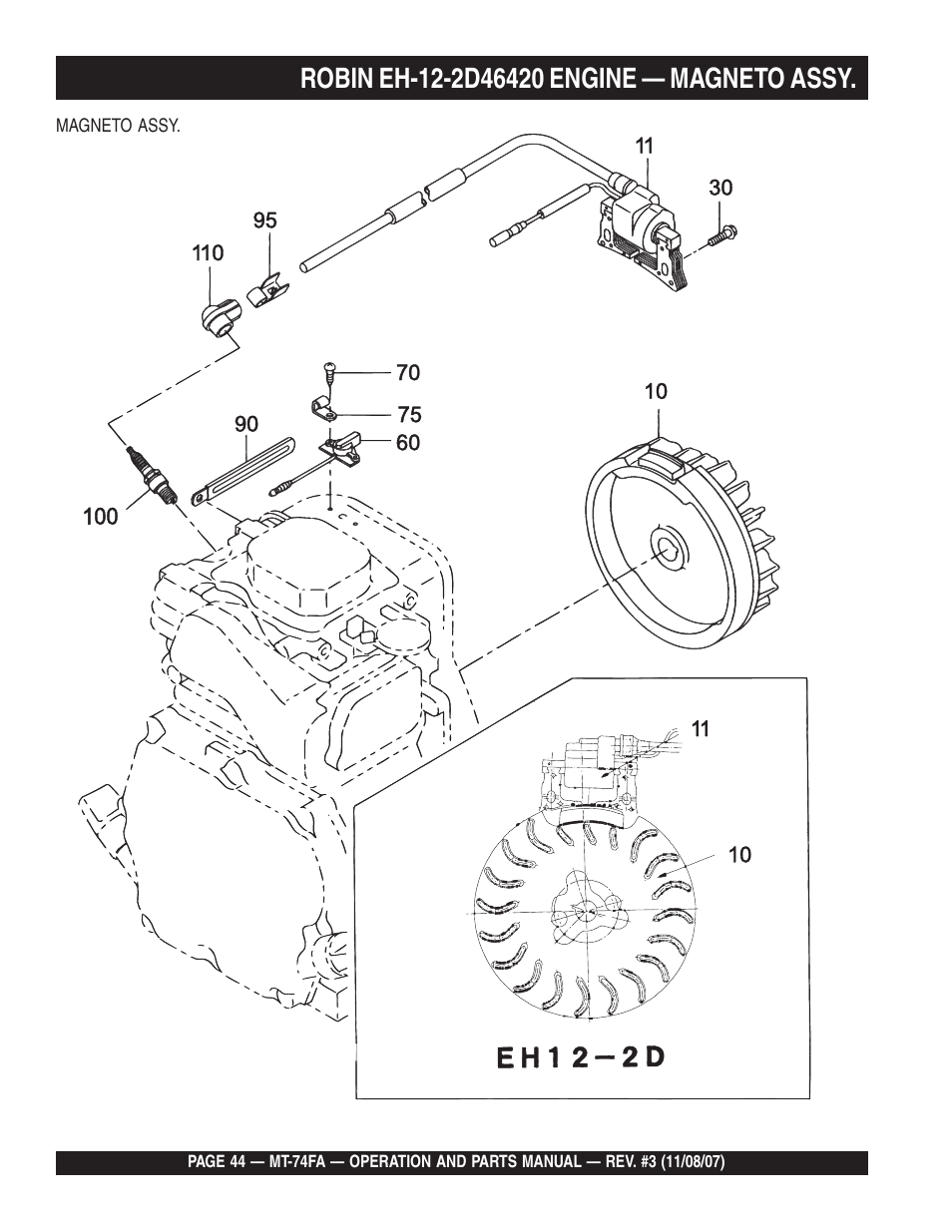 Multiquip MT74FA User Manual | Page 44 / 50