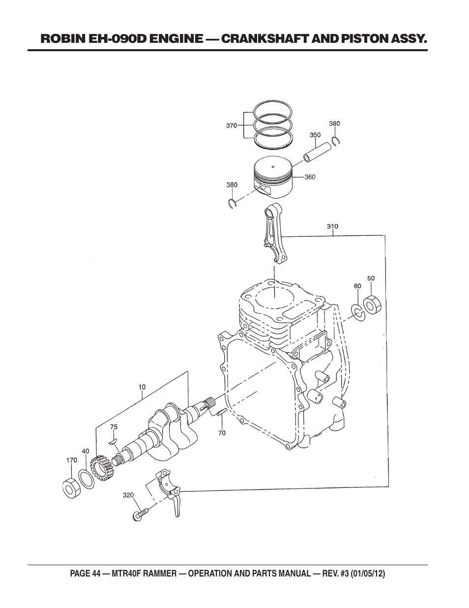 Multiquip MTR40F User Manual | Page 44 / 76