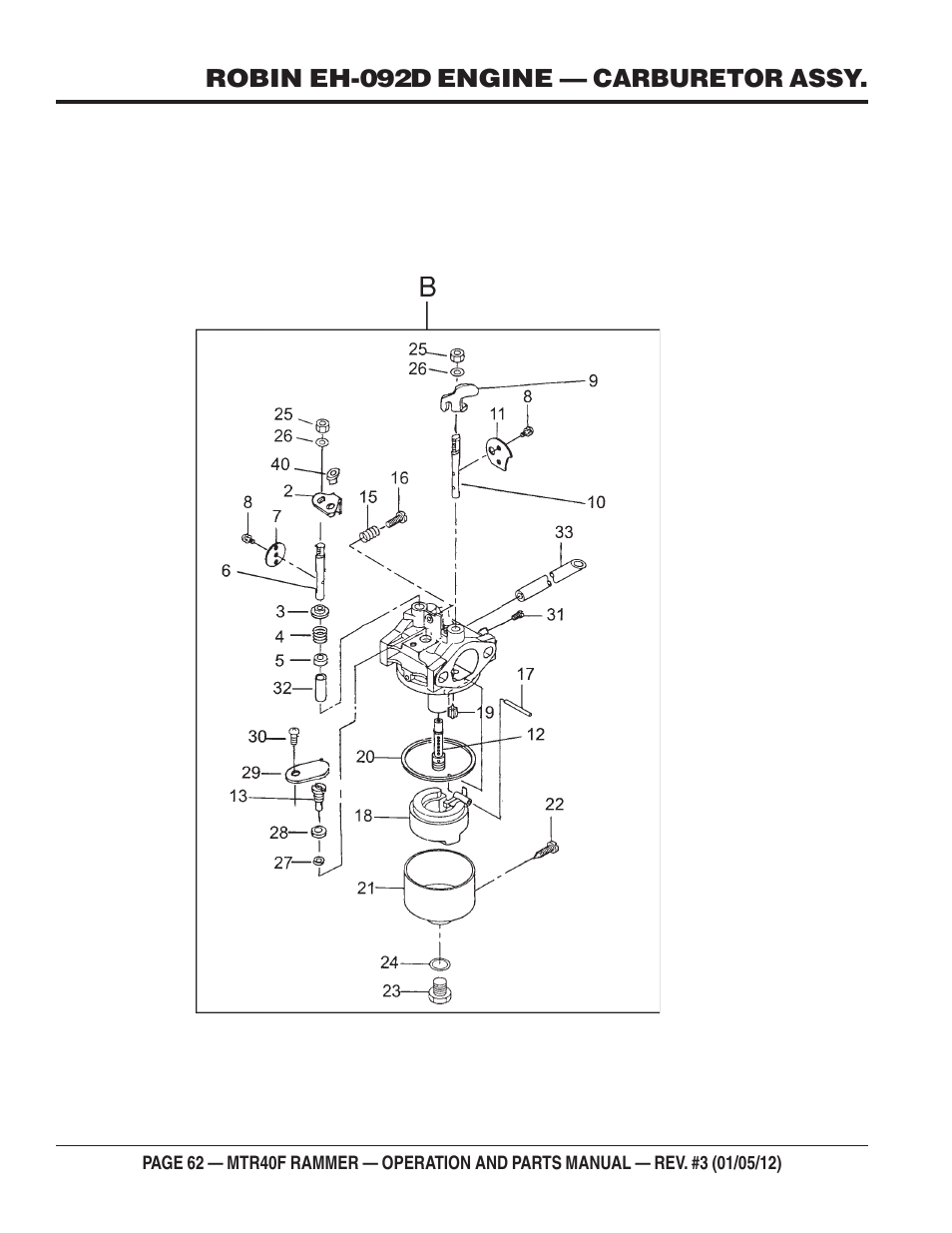 Multiquip MTR40F User Manual | Page 62 / 76