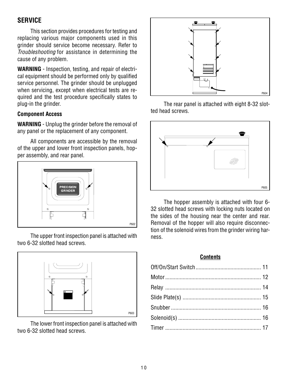 Service, Troubleshooting | Bunn G9-2T HD User Manual | Page 10 / 20