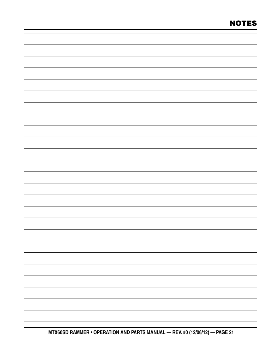Multiquip MTX60SD User Manual | Page 21 / 58
