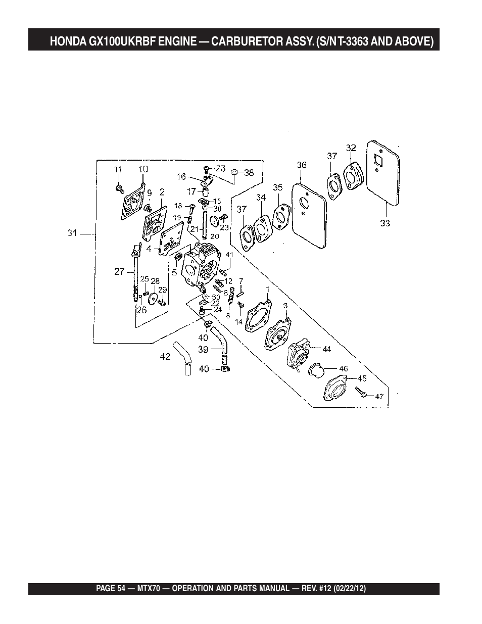 Multiquip MTX70 User Manual | Page 54 / 68